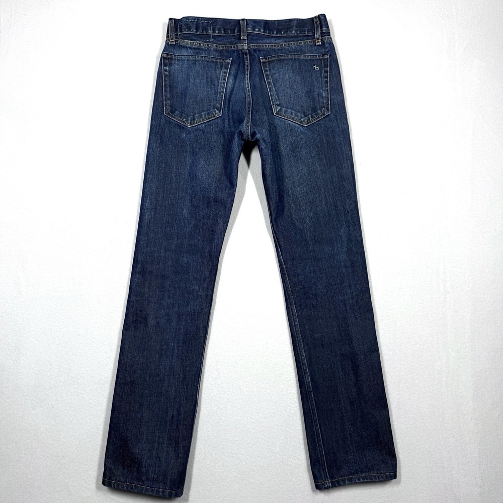 Rag and Bone Jeans Mens 30 Slim Straight 15X Tailored Workwear Olive Resin 30x31 - Picture 10 of 16
